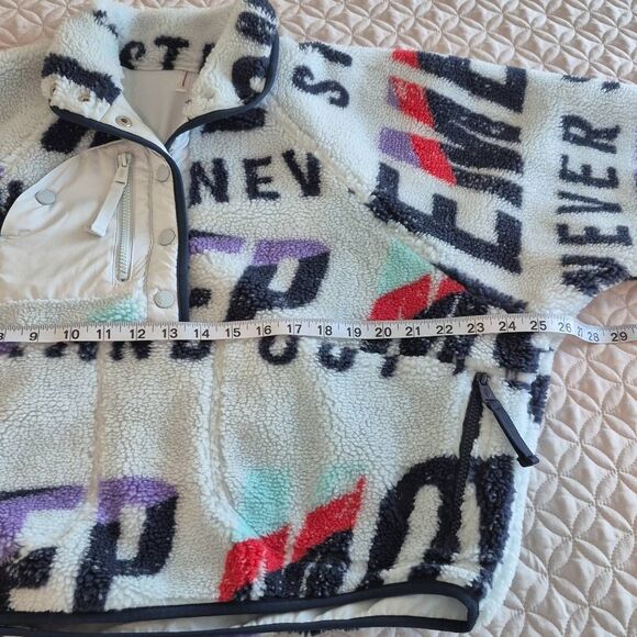 Free People Movement Printed Hit The Slopes Fleece Pullover Jacket Size XS - Picture 4 of 6